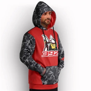 Custom Logo Sublimated Pullover Hoodie with Kangaroo Pocket