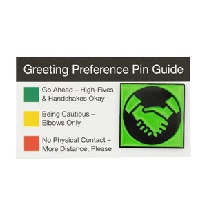 Social Distancing Enamel Lapel Pins