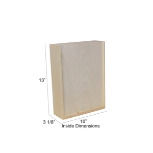 Wooden Wine Box 3 Bottle Small