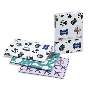 3.5" x 5" Set of 3 Full Color Stitched Commuter Journals