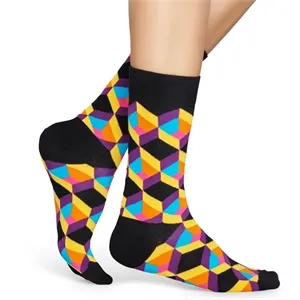 Below the calf 360 digital printed unisex socks, custom logo