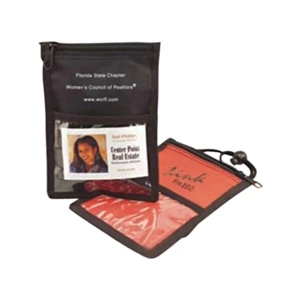 Neck Wallet - Trade Show Assistant Neck Wallet With Clear Id Window, W 5 1/4" X 7 1/4"