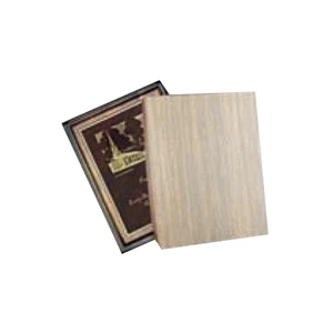 Walnut Finish Recognition Window Box Holds Plaques Up To 1" Thick, W 6" X 8", Blank