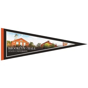 9" x 24" Custom Printed Felt Pennant