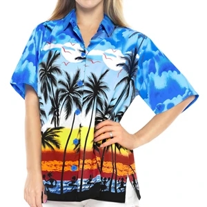 Women's 135 GSM 4-Way Stretch UV Resistant Hawaiian Shirt