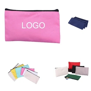 Canvas cosmetic bags pencil pouch