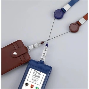 Custom Logo Badge Holder With Lanyard