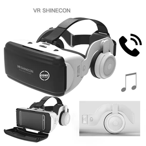 3D VR Virtual Reality Headset with Wireless Headphones