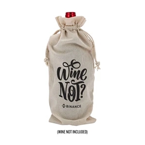 Linen Wine Gift Bag