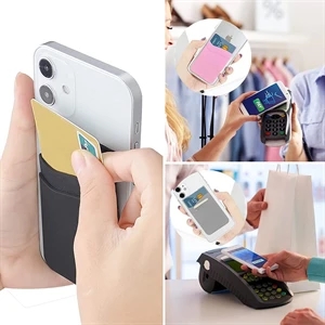 Double-Layer Silicone Cell Phone Wallet
