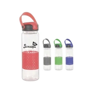 Sport Series - Blue - Polycarbonate Bpa Free 24 Oz. Travel Bottle With Lid