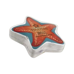 Smasht (tm) - Star 2 - Monterey Bay - Starfish Stock Shaped White Compressed T-shirt