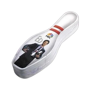 Compressed T (tm);smasht (tm) - Bowling Pin Nbc Stock Shaped White Compressed T-shirt