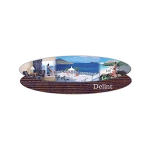 Surfboard Shape Nail File w/ Lint Brush