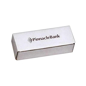 Addition Of Spot Mount Label - B-flute Corrugated Tuck Box, 6 1/2" X 2 1/2" X 1 3/4"