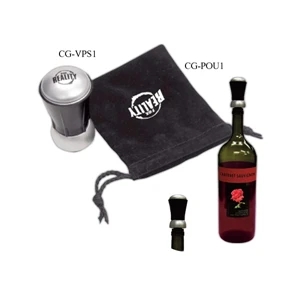 Wine Stopper Pouch. Rich Looking "suede" Pouch, For The Vacuum Pump Wine Stopper