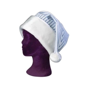 Pinstripe Santa Hat. Great Holiday Gift For Baseball Fans/corporate Titans! Blank