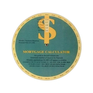 Stock Mortgage Calculator Guide Wheel Calculates Monthly Loan Payments Easily