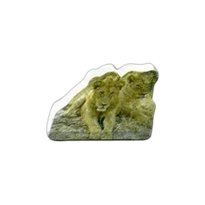 Lions Shaped Magnet - Acrylic Die Cut Magnet, 1/8" Thick, 3 Square Inches