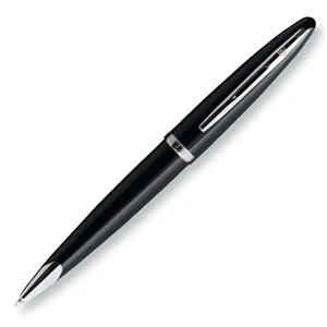 Carene - Sterling Silver Plated Trim - Solid Lacquer Ballpoint Pen With Metal Plated Clip And Trim