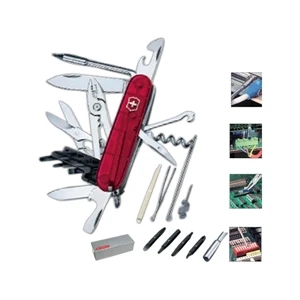 Cybertool 34;swiss Army (r) - This 3 1/2" Multi-tool Has Large And Small Blade And 32 Additional Features
