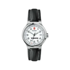 Peak Ii;swiss Army (r) - Water Resistant Watch With Black Leather Strap