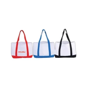 Daily Tote Bag With Matching Color Same Material Shoulder Straps, Front Open Pocket