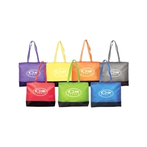 Clear Pvc And Leather Tote Bag Features Zippered Closure, Matching Shoulder Strap