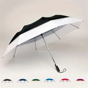 Georgetown Folder (r) Plus - Double Canopy 58" Two-tone Umbrella With Carrying Case With Shoulder Strap