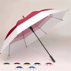 Oversized Double Canopy 62" Two-tone Golf Umbrella With Matching Nylon Sheath