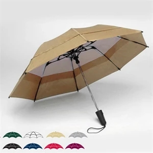 Georgetown Folder (r) - Double Canopy 44" Solid Umbrella With Carrying Case And Shoulder Strap