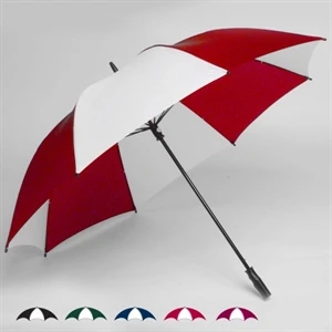 Wind-strong (tm) - Oversized 62" Single Canopy Two-tone Golf Umbrella With New Pvc Soft Feel Handle