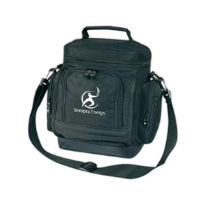 Deluxe 12-can Cooler With Front Pocket, Two Side Pockets, Pvc Bottom, And More