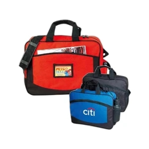 Organizer Portfolio, Zippered Front Organizer Pocket And Adjustable Shoulder Strap