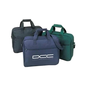 Budget Briefcase With Zippered Sleeve Pocket With Id Slot And Pen Holder