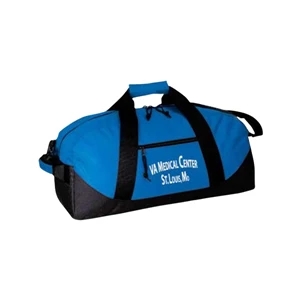 Mid Duffel Bag With Zippered Large Compartments, Adjustable Shoulder Strap