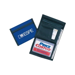 Bi-fold Wallet With Bill Section, Two Slip Pockets, And Clear Card Holders