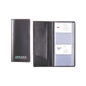 Classic Business Card Holder Holds 96 Business Cards Made Of Simulated Leather