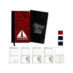 Florence - Weekly Designer Hard Cover One-color Planner With Map, Gilded Edges