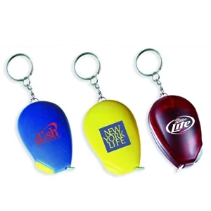 Computer mouse shape tape measure key chain