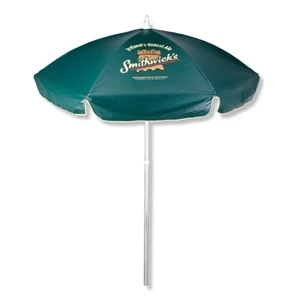 Domestic Vinyl Patio/cafe Umbrella With 2 Piece Anodized Aluminum Frame With Tilt