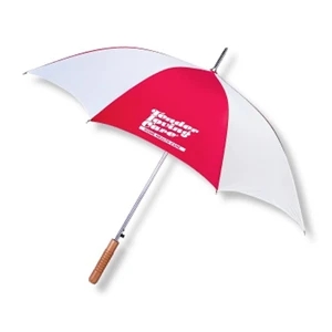 Stick 48" Arc Umbrella With Steel Shaft, Automatic Opening, And Heavy Metal Tips