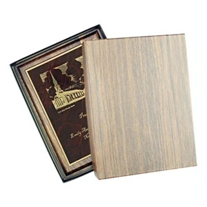 Walnut Finish Recognition Window Box Holds Plaques Up To 1" Thick, W 8" X 10", Blank