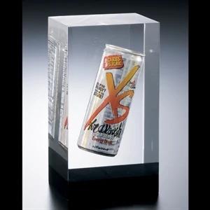 Lucite (r) - Blank Goods. Custom Display Case Award, With 1" Black Bottom