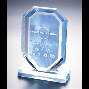 Lucite (r) - Blank Goods. Custom Embedment Award, 5" X 7" X 1 3/8" With Tinted Background