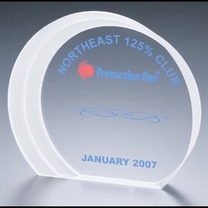 Blank Goods. Clear Acrylic 6 3/4" X 5 7/8" X 1" With Frosted Sides Award