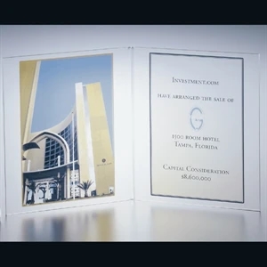 Blank Goods. Clear Acrylic Surface Print Message Frame, 11" X 6 3/8" X 1/8"