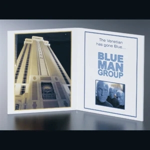 Blank Goods. White Acrylic Surface Print Message Frame, 10" X 5 3/4" X 1/8"