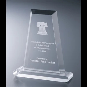 Executive Series - Blank Goods. Acrylic Executive Flat Obelisk Award, 5" X 7" X 3/4"