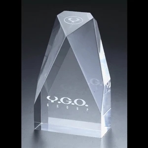Corporate Series - 4 1/2" X 7 1/4" X 2" - Blank Goods. Clear Acrylic Corporate Award